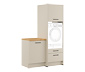 Waschmaschinenschrank mit Unterschrank, rechts, kieselgrau