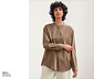 NAH/STUDIO Hemdbluse | nachhaltige Baumwolle, hazelnut