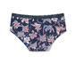 2 Pantys, blau mit Blumen