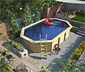 Karibu Gartenpool-Set »Modell 4«, ca. 610 x 400 cm