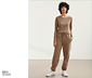 NAH/STUDIO Longsleeve | nachhaltige Baumwolle, hazelnut