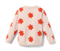 Kleinkinder-Strickjacke, Blumenmuster