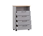 Schubladenturm »Jelda«, platin/eiche