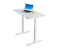 Topstar-Schreibtisch, elektrisch höhenverstellbar, ca. 120 x 60 cm, Gestell weiß, Tischplatte weiß