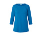 Shirt mit 3/4-Arm, azurblau