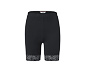 Radlershorts mit Spitzenborte, schwarz