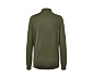 Merino-Pullover mit Polokragen, olivgrün