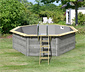 Karibu Gartenpool-Set »Modell 2«, wassergrau, ca. 470 x 470 cm