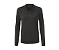 Merino-Pullover mit V-Ausschnitt, anthrazit