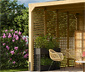 Karibu Pavillon mit 2 Schutz-Wänden, 28 mm (Markaska)