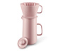 Kaffeekanne mit Filter, rosa