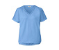 Blusenshirt mit Crochet-Tape, hellblau