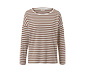 Gestreiftes Langarmshirt, beige