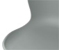 Schalenstuhl aus recyeltem Kunststoff, grau
