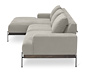 Scapa Ecksofa mit Longchair links, cremefarben
