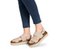 Plateau-Sandale aus Leder