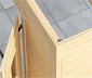 Weka Gerätehaus »Nika«, 28 mm Wandstärke