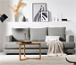 Scapa Dreisitzer-Sofa, light grey