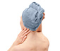 Turban-Handtuch, hellblau