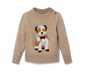 Kleinkind-Strickpullover mit Applikation