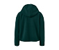 Teddy-Kapuzenpullover, dunkelgrün
