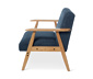 Sessel mit Armlehnen, blau