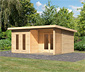 Karibu Premium-Gartenhaus, 38 mm (Altona 5), natur