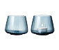 2 Bitz Teelichthalter »Kusintha«, blau