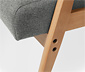 Sessel mit Armlehnen, grau