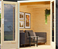 Karibu Premium-Gartenhaus, 38 mm (Altona 5), natur