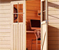 Karibu Gartenhaus mit 2 separaten Räumen »Tansila 3«, natur, 28 mm