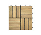 10 Holzfliesen, hellbeige