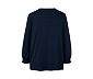 Blusenshirt mit 3/4-Arm, dunkelblau