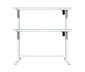 MEDION® höhenverstellbarer Schreibtisch, weiß, 120 x 60 cm