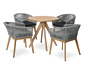 Dining-Sessel mit Textilgeflecht