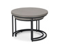 2 Couchtische mit Beton-Tischplatte