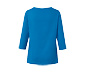 Shirt mit 3/4-Arm, azurblau