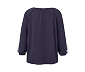 Blusenshirt mit 3/4-Arm, dunkelblau