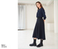 NAH/STUDIO Bluse | Eco-Viskose, navy