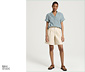 NAH/STUDIO Seersucker-Bluse | Baumwolle, Stormy Grey