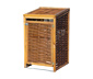 Mülltonnenbox, Weide, 1x 120 l