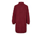 Geripptes Strickkleid mit Stehkragen