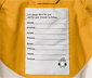 Thermo-Regenjacke, gelb