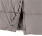 Steppmantel mit Kapuze, taupe