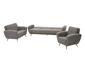 Max-Winzer®-Sofa, 2-Sitzer »Justus« mit grau meliertem Webstoff