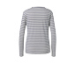 Langarmshirt, rauchblau-weiß gestreift