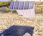 Westmann Strand-Sonnensegel, navyblau