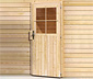 Karibu Gartenhaus mit 2 separaten Räumen »Tansila 3«, natur, 28 mm