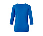 Shirt mit 3/4-Arm, kobaltblau