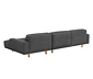 Ecksofa »Penelope«, dunkelgrau, rechts